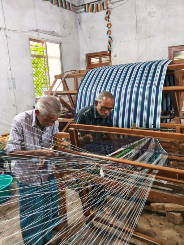 The loom is strung
